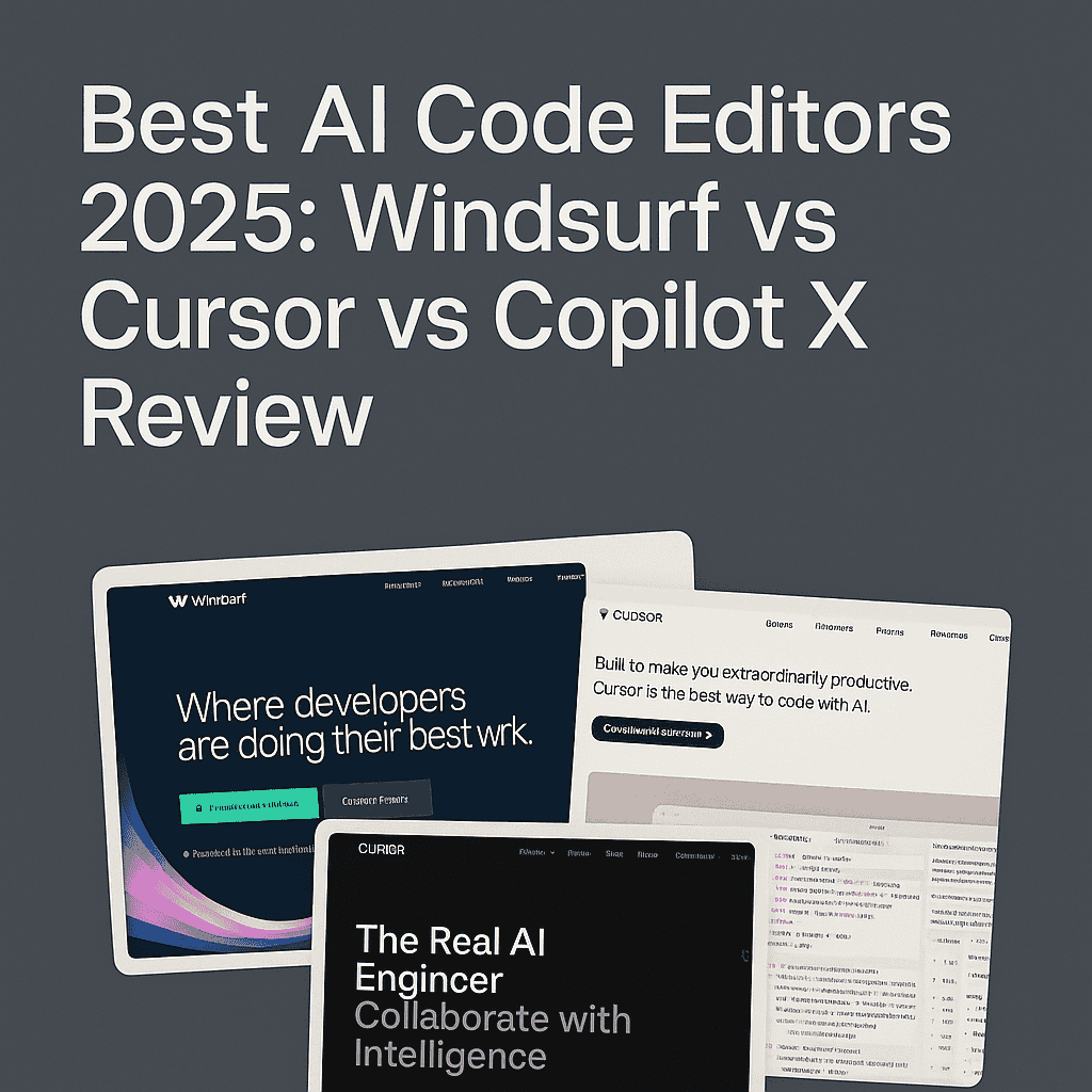 Best AI Code Editors 2025: Windsurf vs Cursor vs Copilot X Review